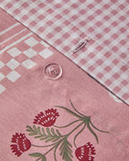 Cotton Duvet Cover Set Pink (view 6)
