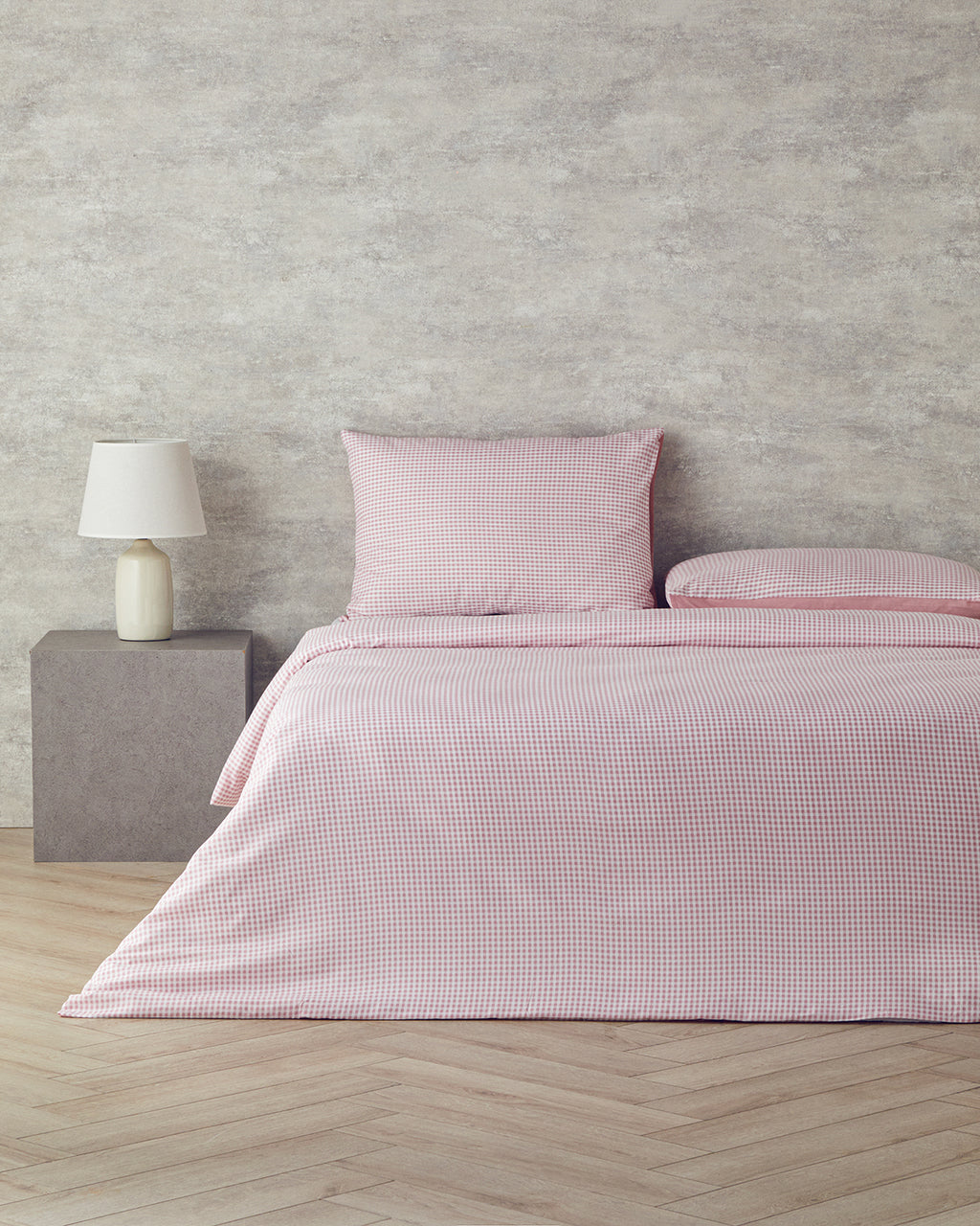 Cotton Duvet Cover Set Pink (view 9)