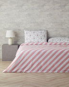 Cotton Duvet Cover Set Blue - Pink (view 7)