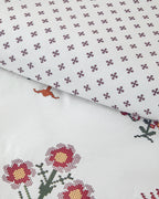Cotton Duvet Cover Set Pink - King 240x220 cm (view 3)