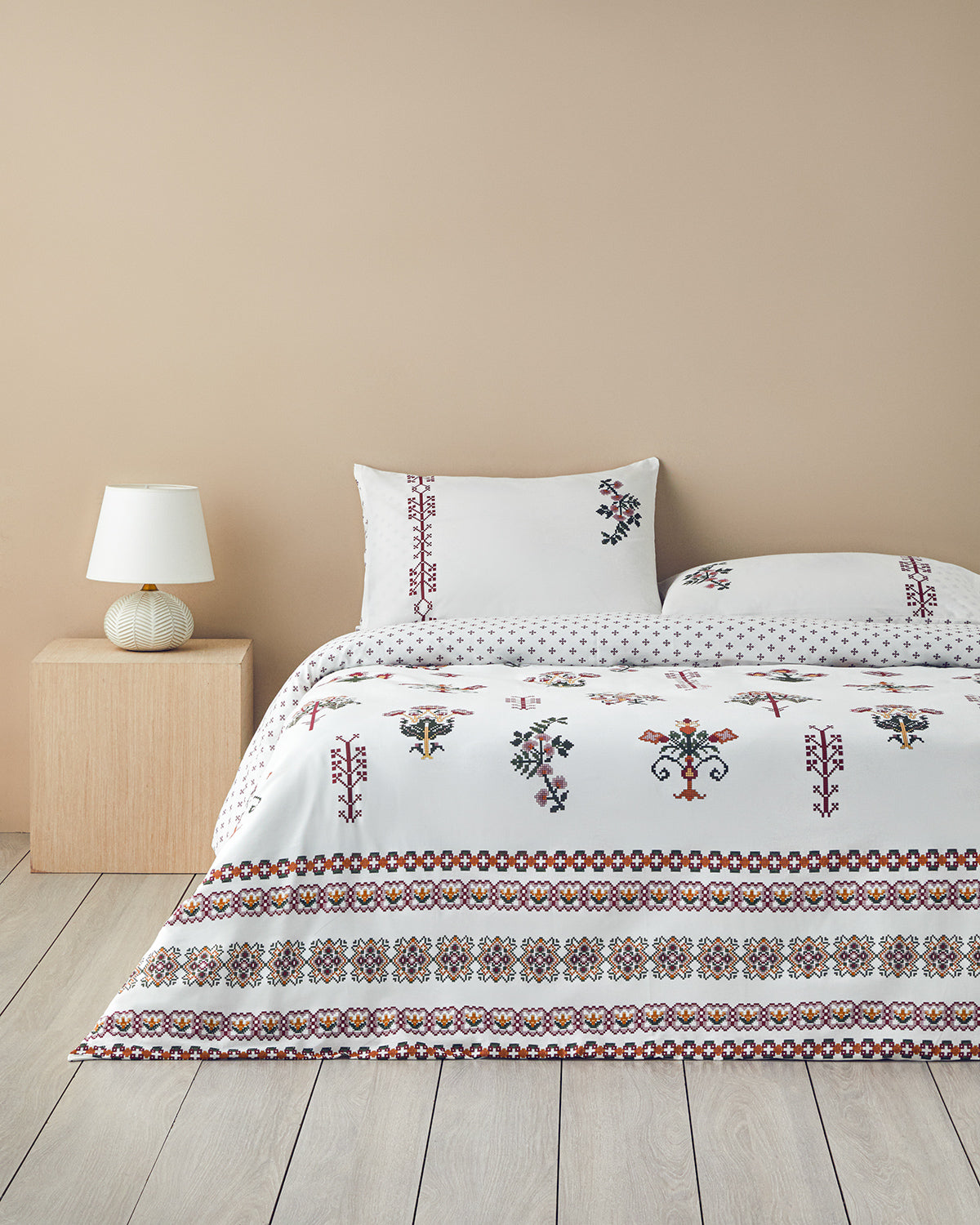 Cotton Duvet Cover Set Pink (view 6)