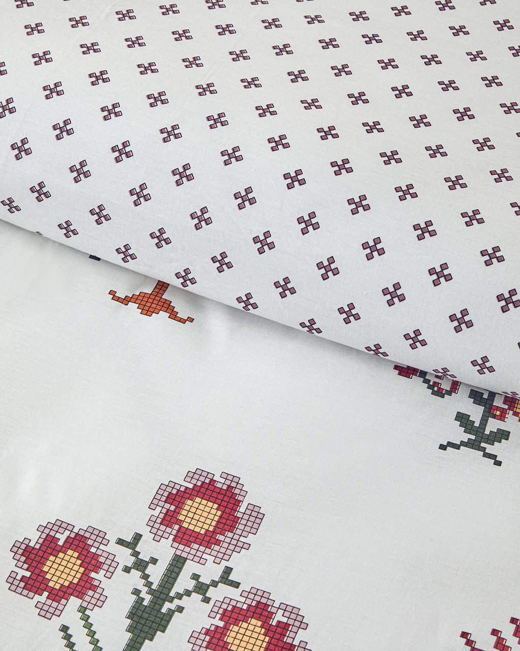 Cotton Duvet Cover Set Pink (view 13)
