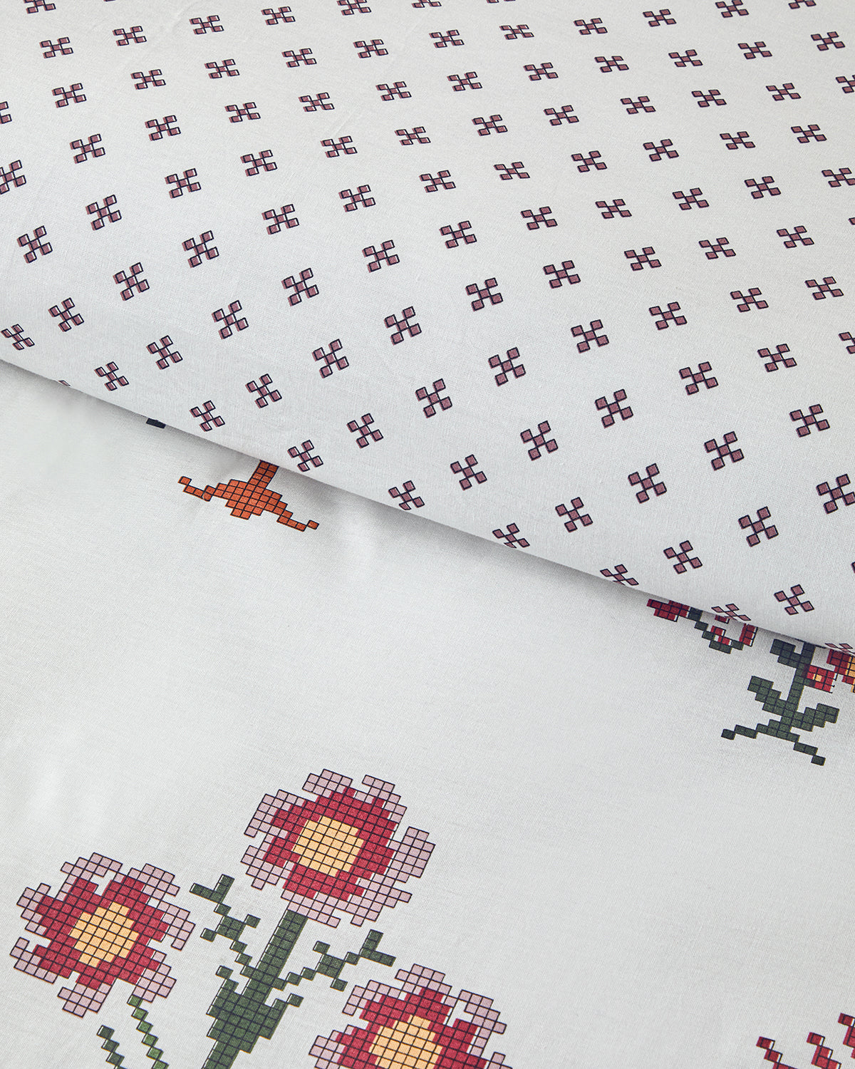 Cotton Duvet Cover Set Pink (view 13)