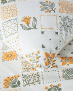 Cotton Duvet Cover Set Green - Yellow (view 14)
