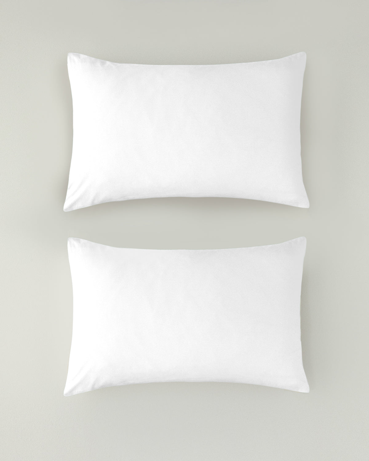Pure Cotton 2 pcs Pillowcase 50x70 cm - White