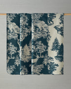 Forest Toile Cotton Blanket Green - Single 150x200 cm