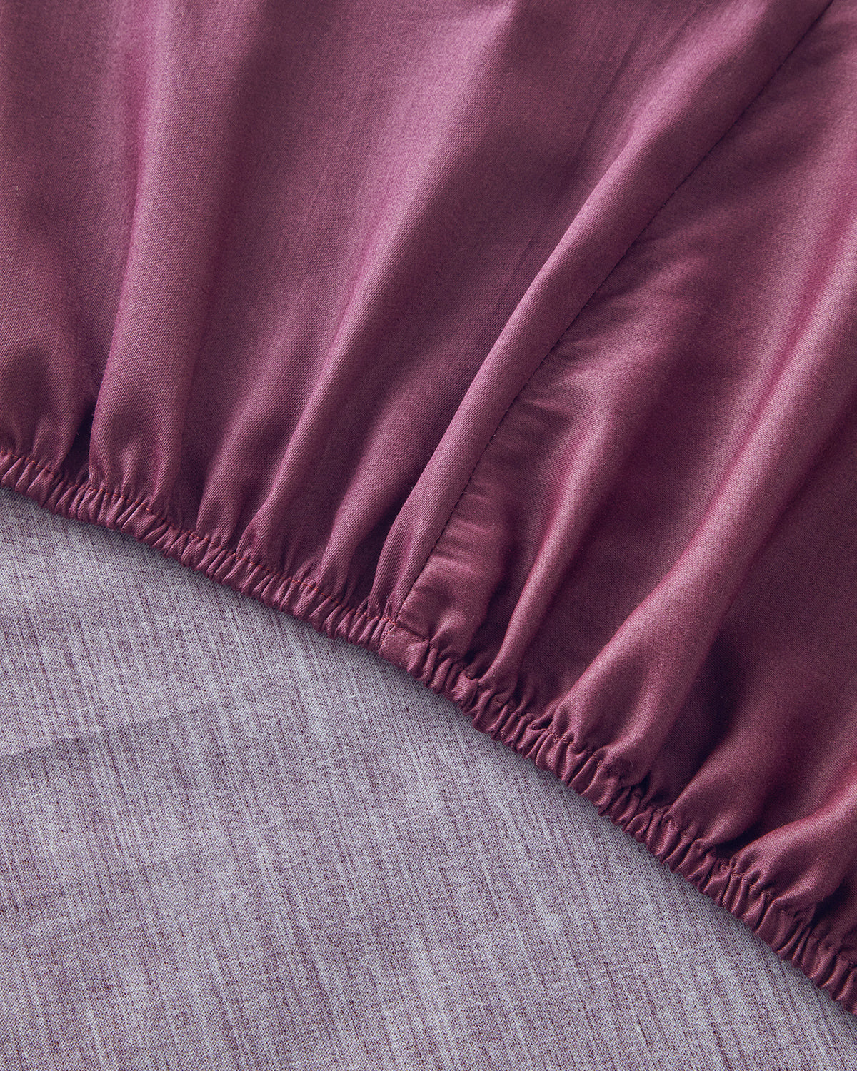 Lior Striped Cotton Satin Duvet Cover Set - Gold, Dark Damson & Green (view 18)