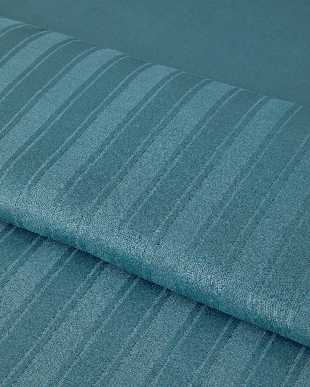 Lior Striped Cotton Satin Duvet Cover Set - Gold, Dark Damson & Green (view 21)