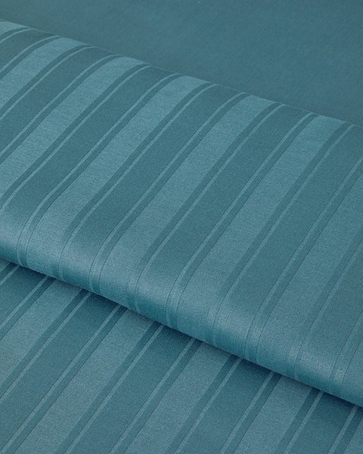 Lior Striped Cotton Satin Duvet Cover Set - Gold, Dark Damson & Green (view 21)