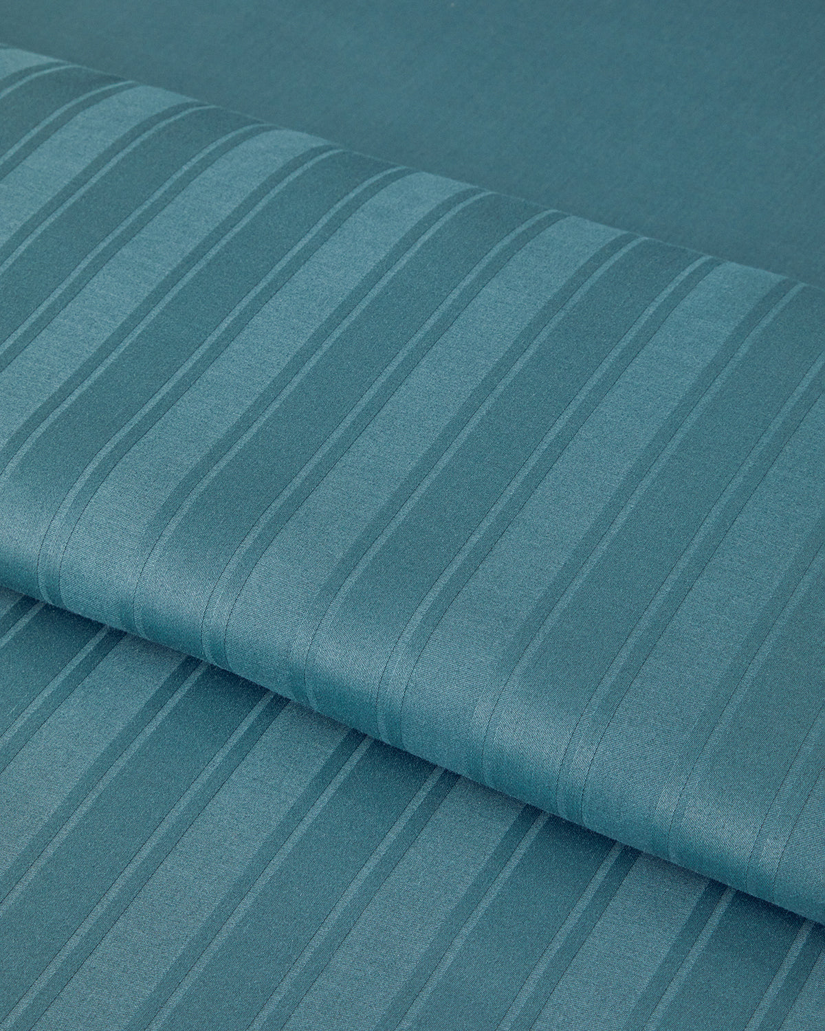Lior Striped Cotton Satin Duvet Cover Set - Gold, Dark Damson & Green (view 27)