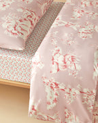 Cotton Single Size Kids Duvet Cover Set 160x220 cm Pink (view 3)
