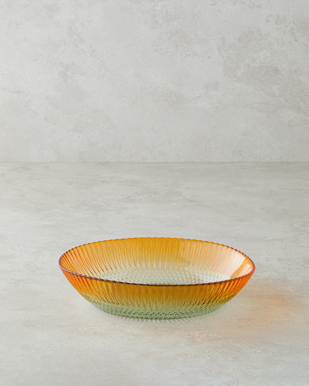 Arina Glass with Legs Bowl Green - Orange (view 4)