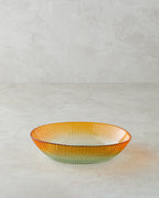 Arina Glass with Legs Bowl Green - Orange (view 4)