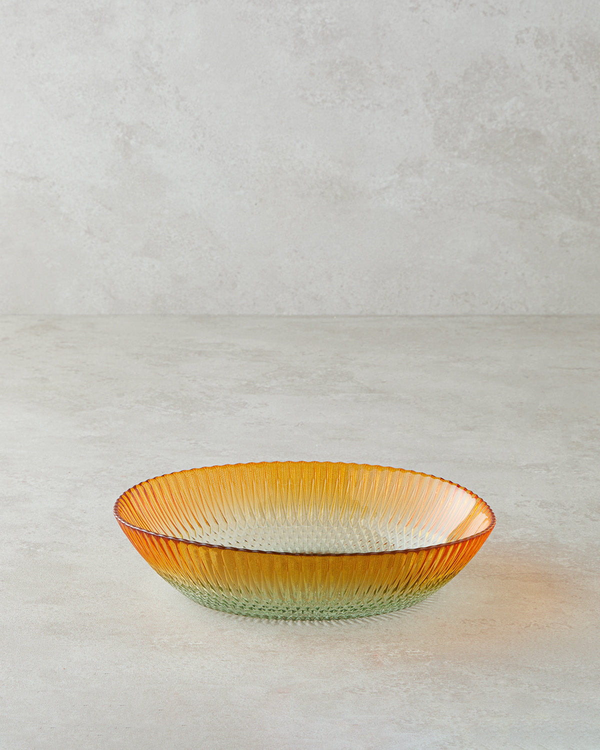 Arina Glass with Legs Bowl Green - Orange (view 4)