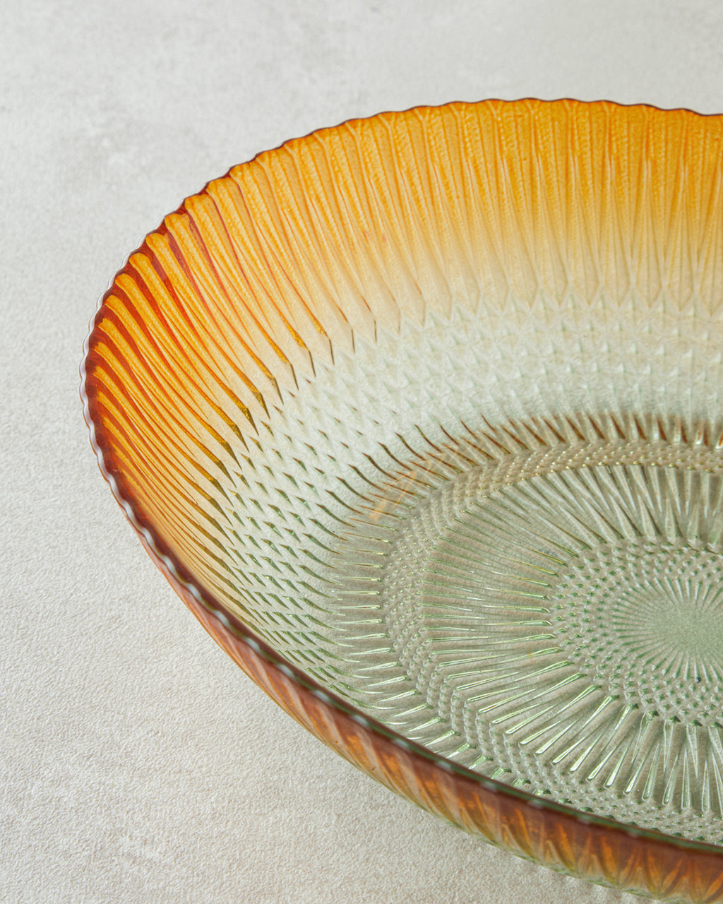 Arina Glass with Legs Bowl Green - Orange (view 5)