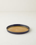 Nova Glass Cake Plate 22 cm Black - Gold