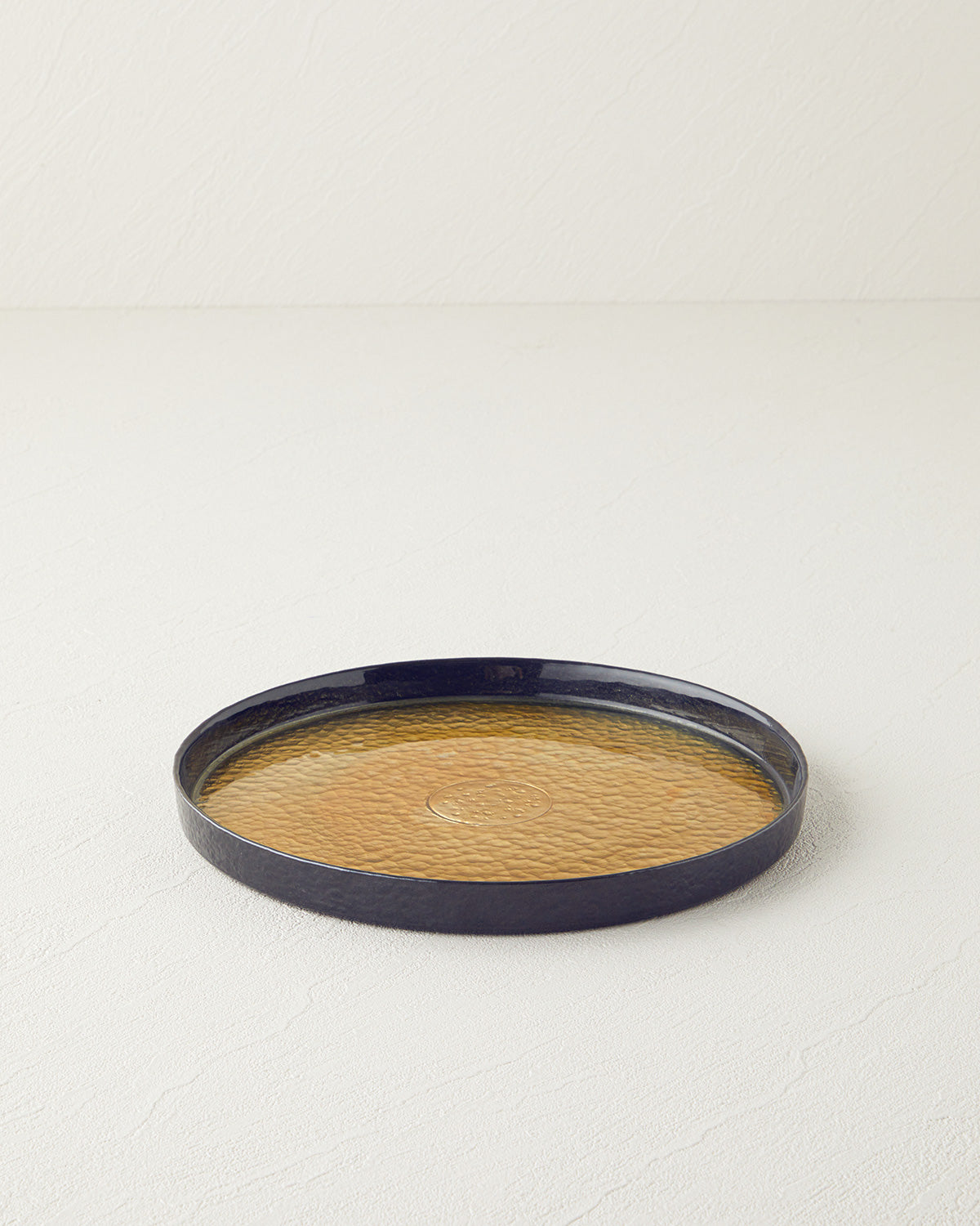 Nova Glass Cake Plate 22 cm Black - Gold
