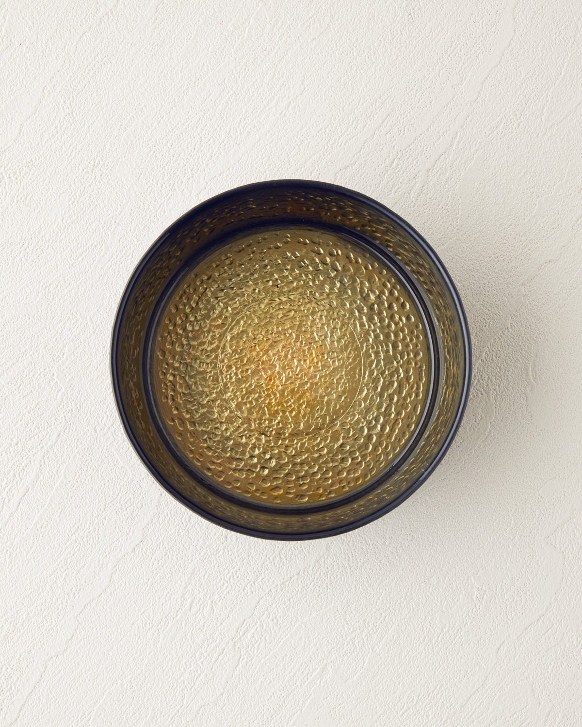 Nova Glass Snack Bowl 14 cm Black - Gold (view 2)