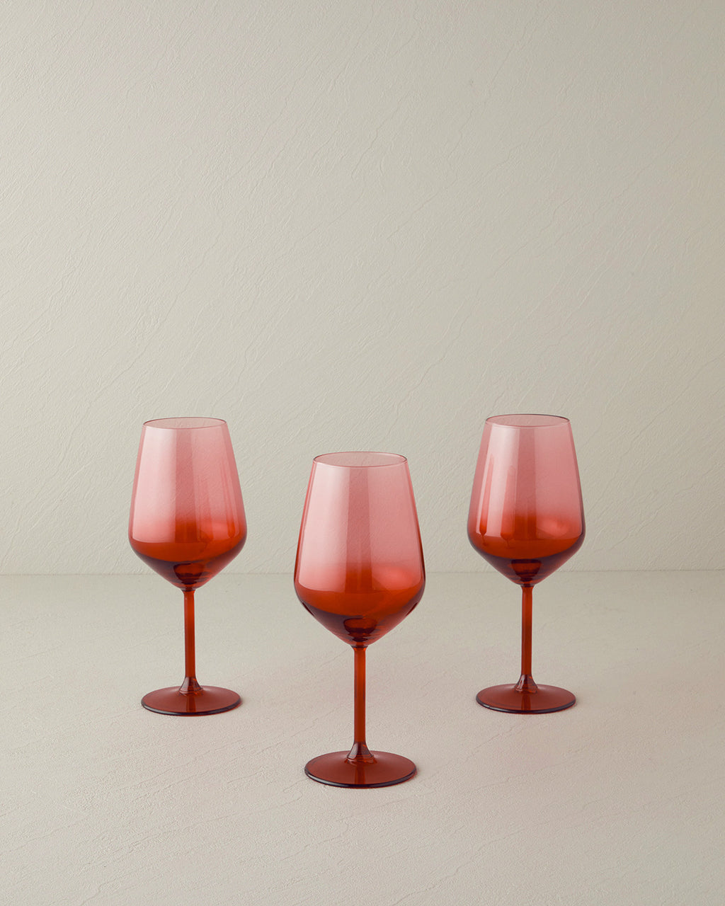 Christmas Glass 3 pcs Chalice 490 ml - Red