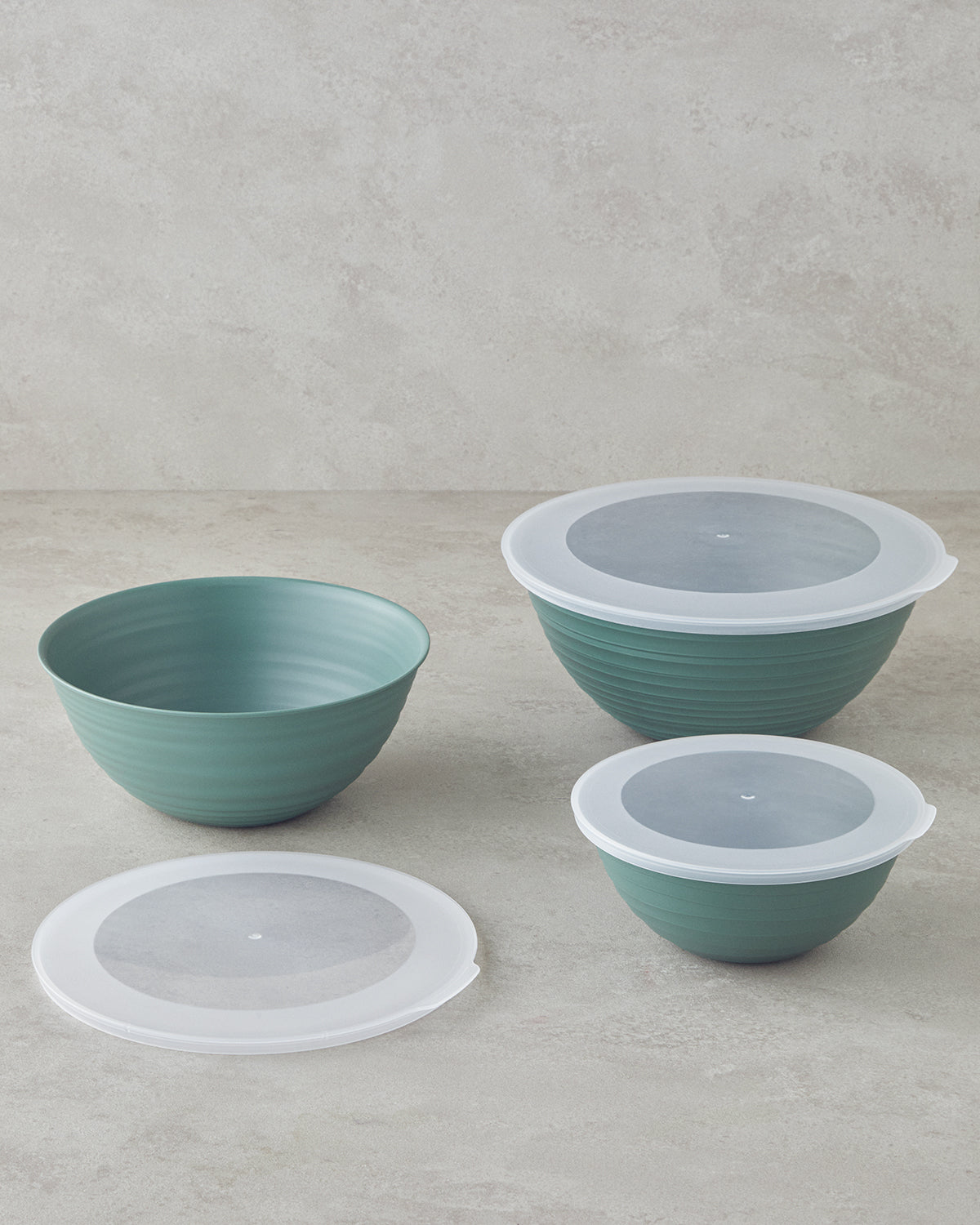 Deanna Plastic 3 Pieces Storage Container 1-2-3 L - Cream (view 2)