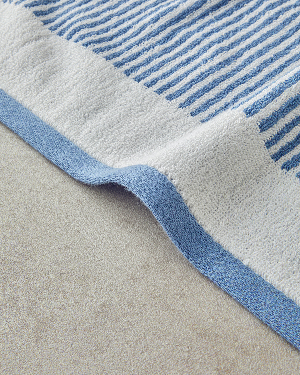Ornate Stripe Cotton with Dyed Thread Face Towel 50x80 cm - Ecru - Pink (view 2)