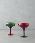 Merry Glass 2 pcs Cup 270 ml Red - Green