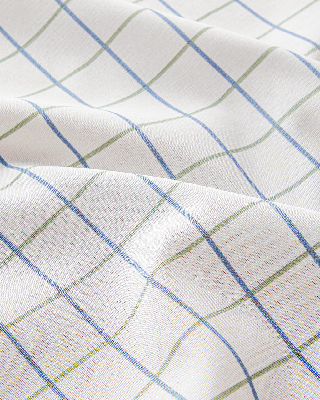 Polycotton Table Cloth 150x200 cm White - Blue (view 3)