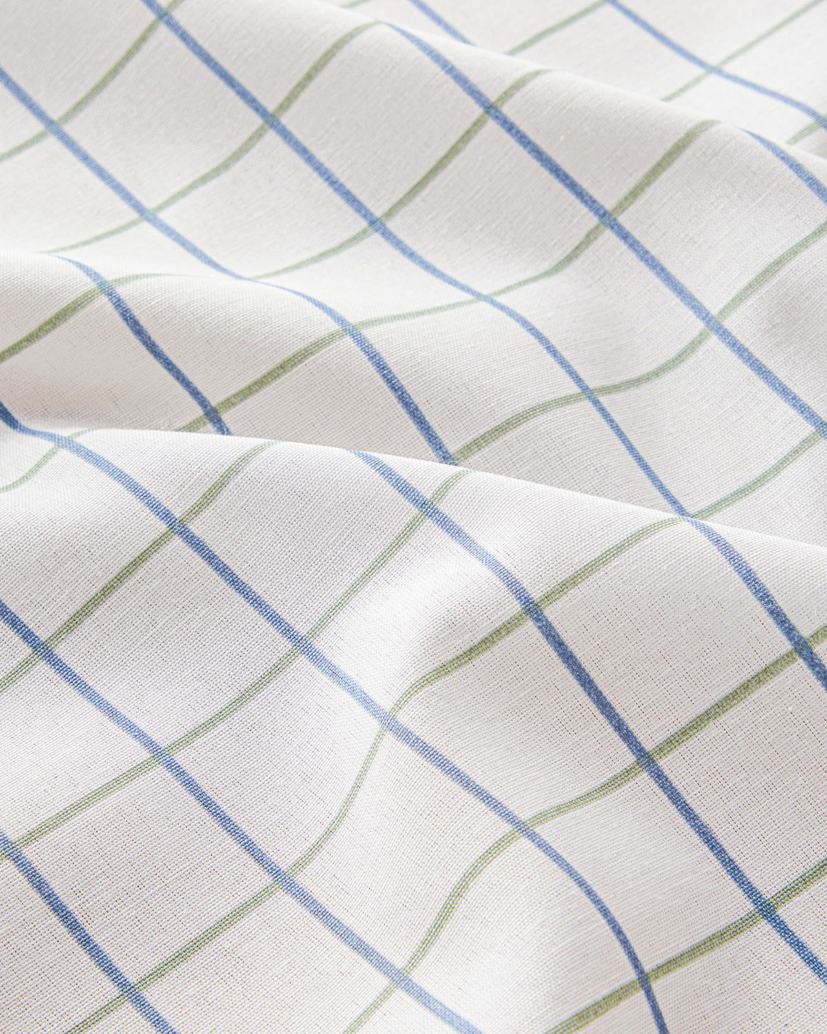 Polycotton Table Cloth 150x200 cm White - Blue (view 3)