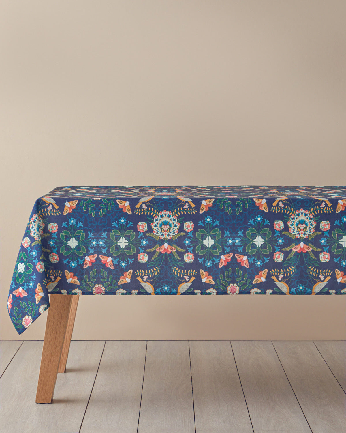 Polyester Table Cloth 145x200 cm Navy Blue (view 2)