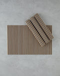 Serene Bamboo 4 pcs Table Mat 30x45 cm Black-Cream