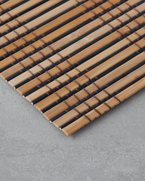 Breeze Bamboo 4 pcs Table Mat 30x45 cm Black-Cream (view 2)