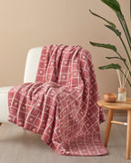 Sweet Hearts Acrylic TV Blanket 130x170 cm Pink (view 2)