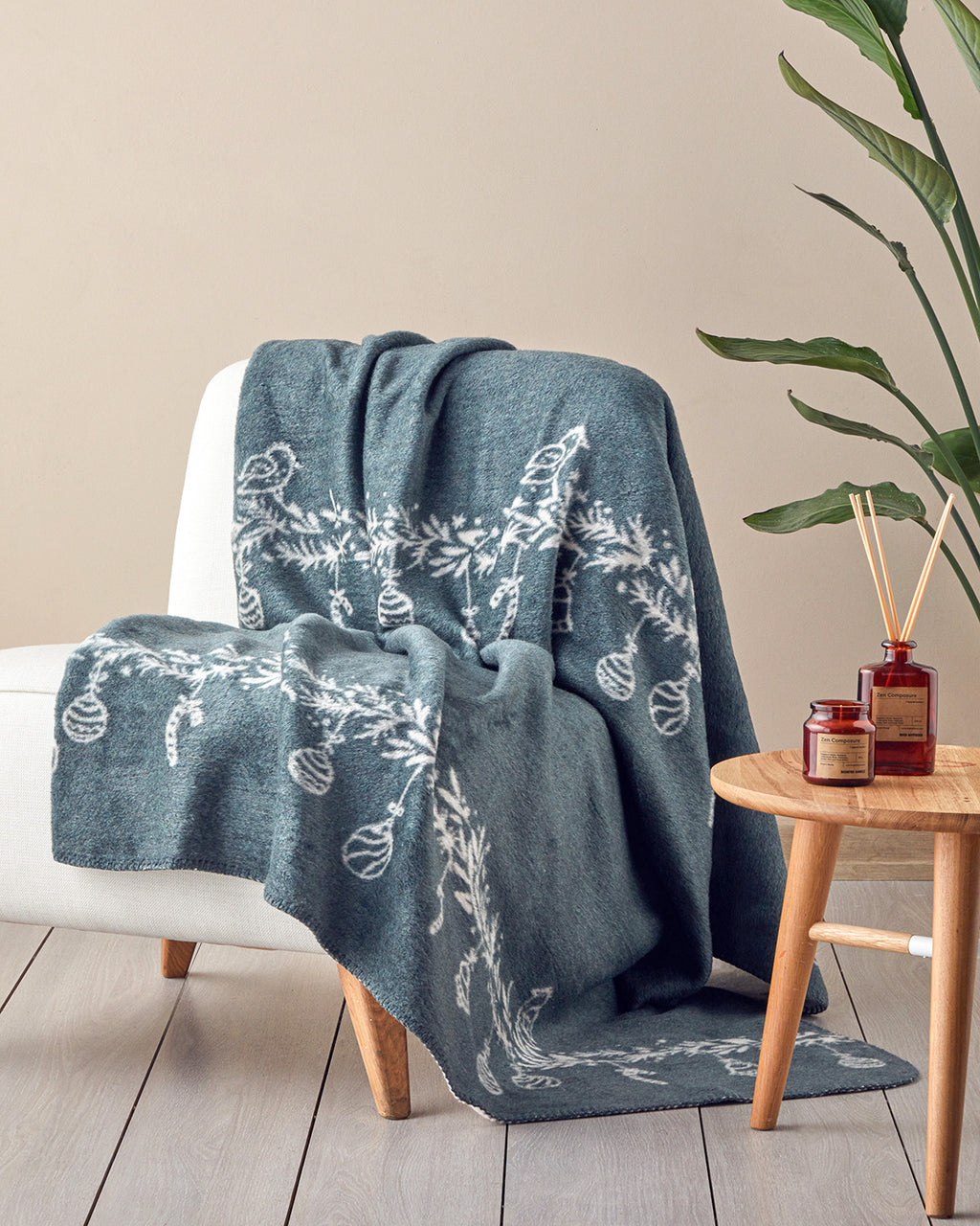 Bright Talk Acrylic TV Blanket 130x170 cm Green (view 2)