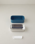 Stainless Steel Lunch Box 800 ml Blue - Gray (view 3)