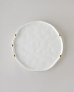 Porcelain Placemat 34 cm White-Gold (view 2)