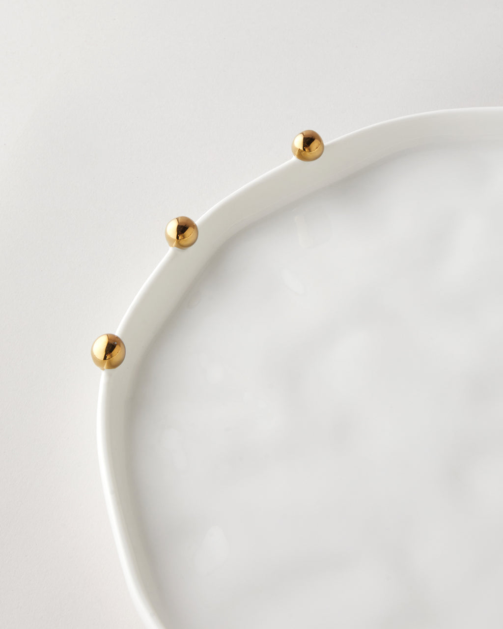 Porcelain Placemat 34 cm White-Gold (view 3)