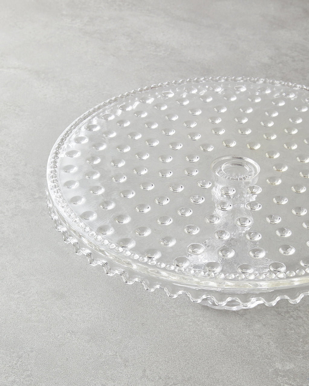 Bubbles Glass Cake Stand Transparent (view 3)