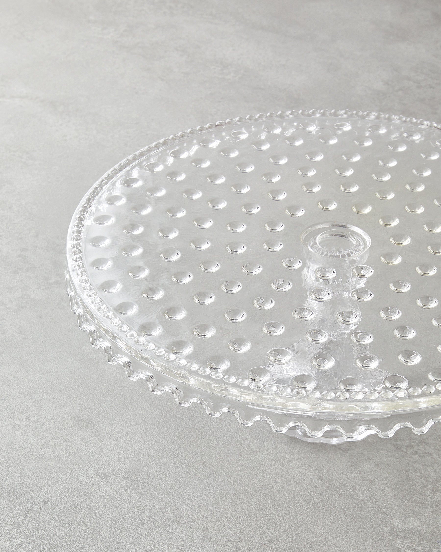 Bubbles Glass Cake Stand Transparent (view 3)