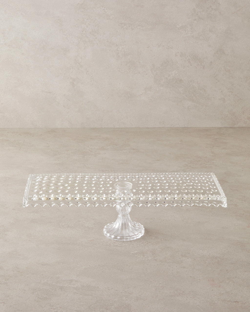 Bubbles Glass Cake Stand Transparent (view 4)