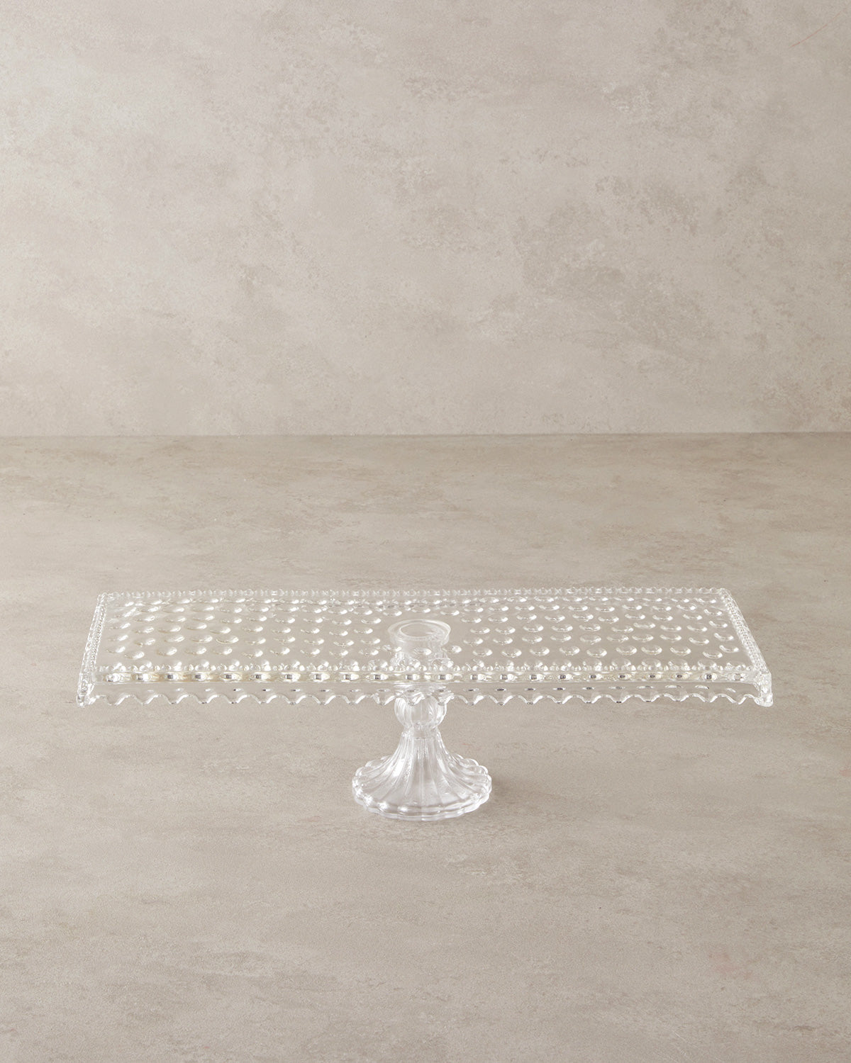 Bubbles Glass Cake Stand Transparent (view 4)