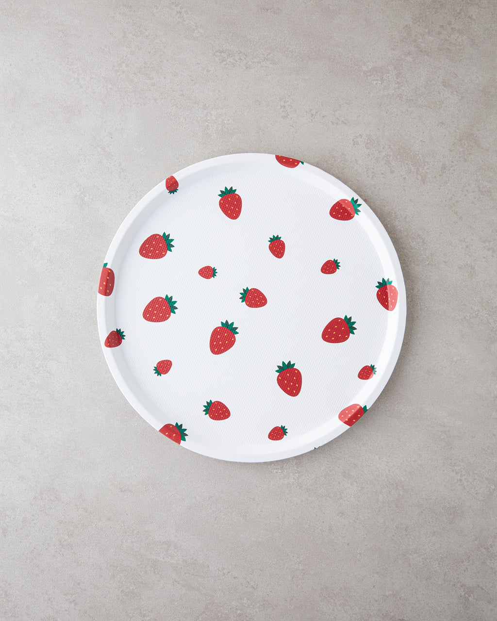 Plastic Tray 36 cm White - Red (view 2)