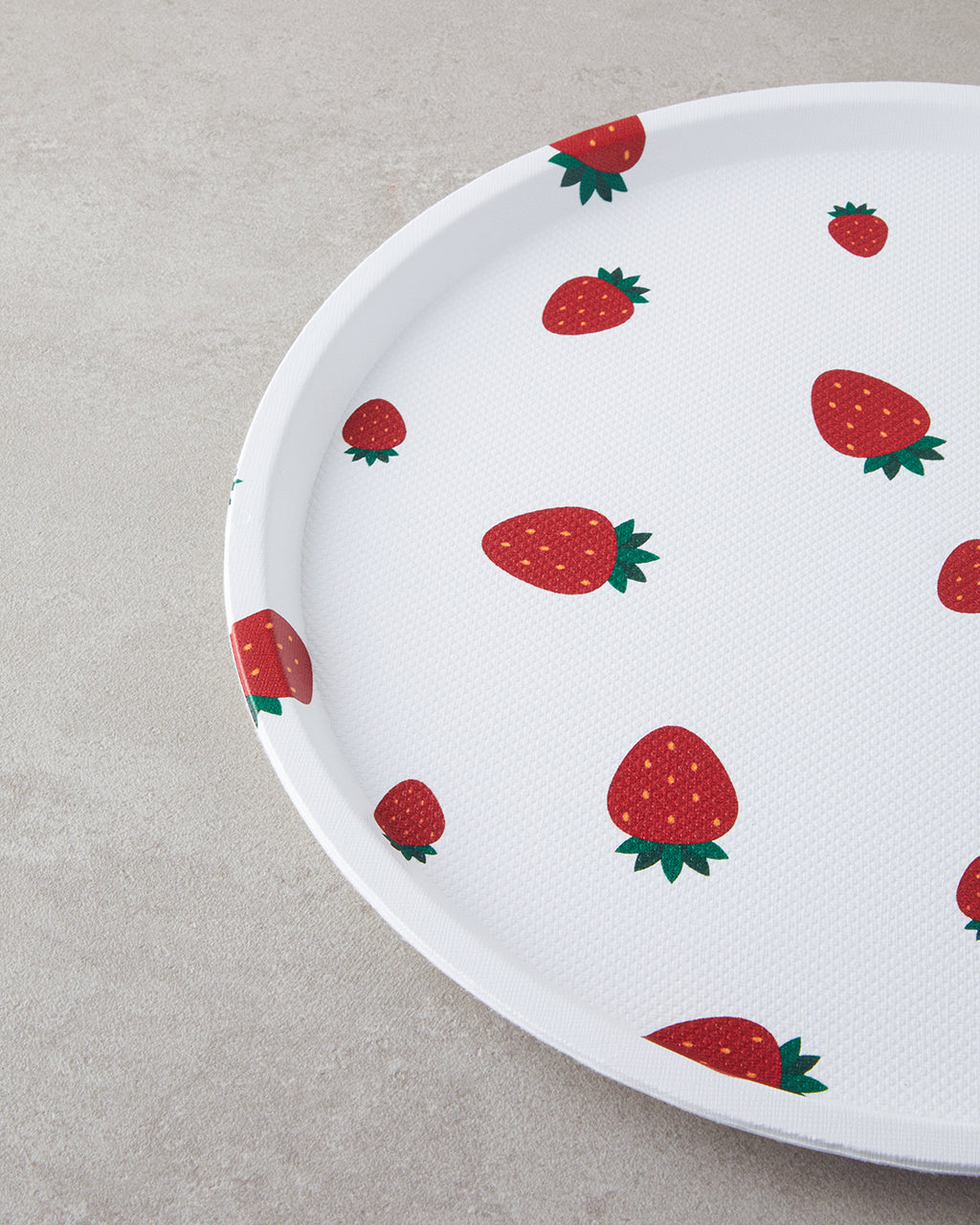Plastic Tray 36 cm White - Red (view 3)