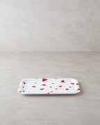 Plastic Tray White - Red (view 4)
