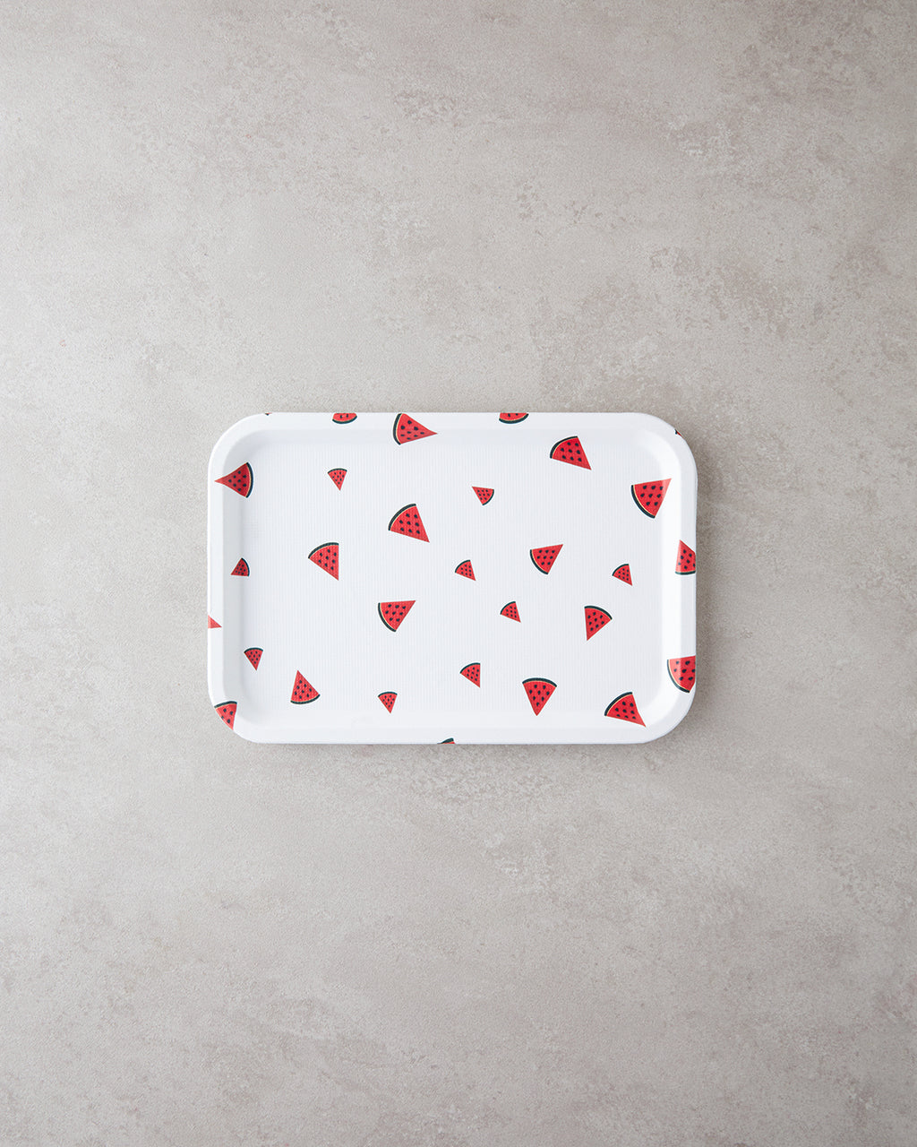 Plastic Tray White - Red (view 5)