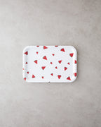 Plastic Tray White - Red (view 5)