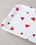 Plastic Tray White - Red (view 6)