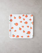 Plastic Tray 32.5x32.5 cm White - Orange (view 2)