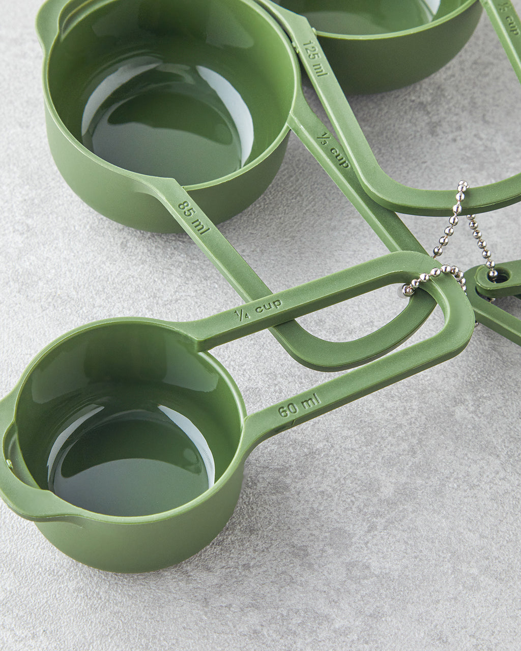 Aline Plastic 3 pcs Measuring Glass Kitchen Tool 23x16 cm Green (view 3)