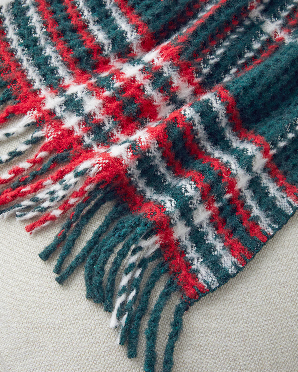 Magie Sofa Throw 130x170 cm Green - Red (view 3)