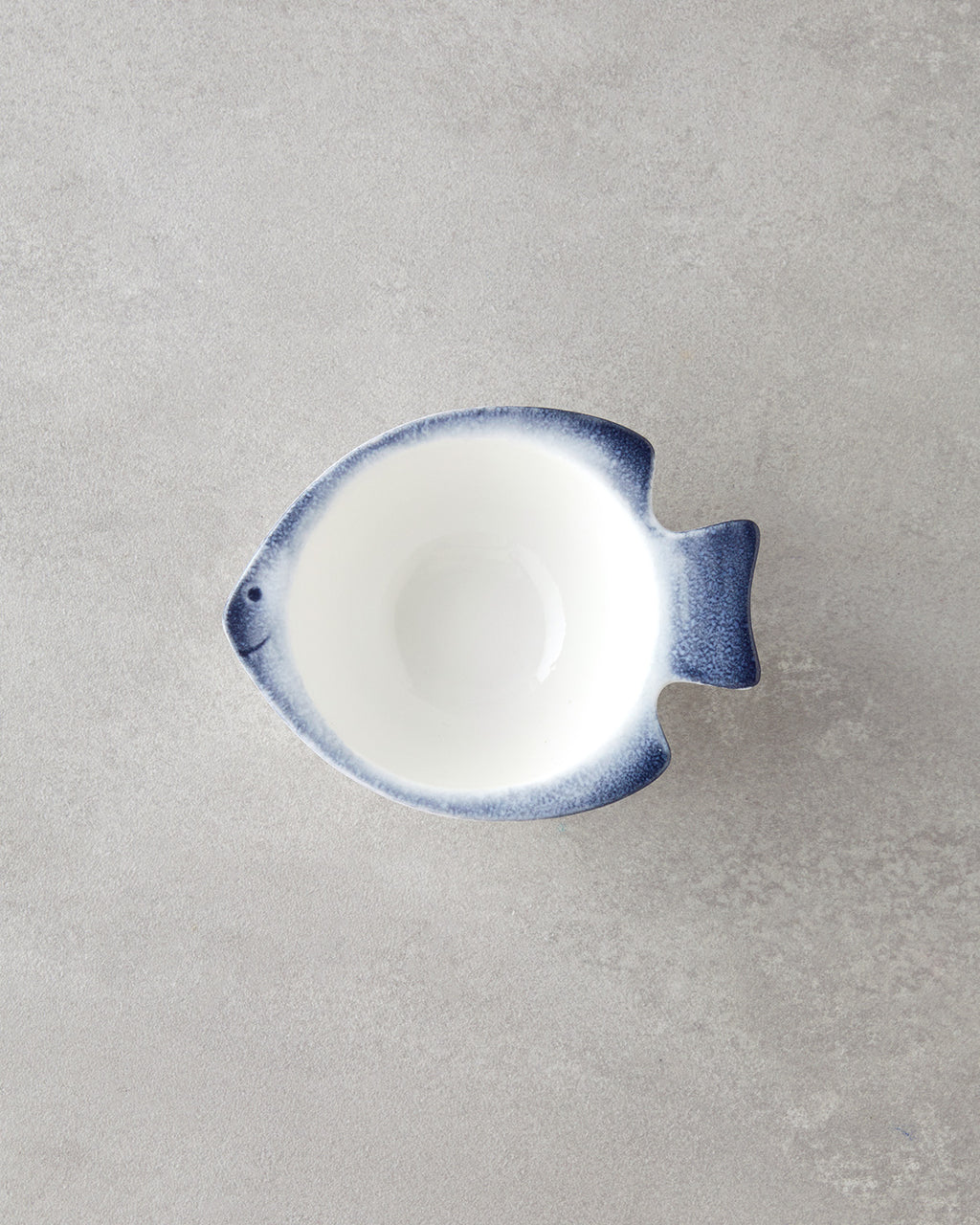 Porcelain Snack Bowl 13 cm Blue - White